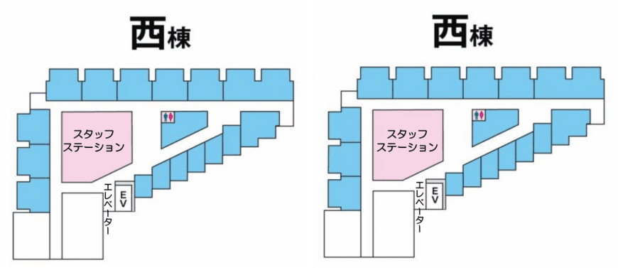 浅間総合病院５階・６階平面図